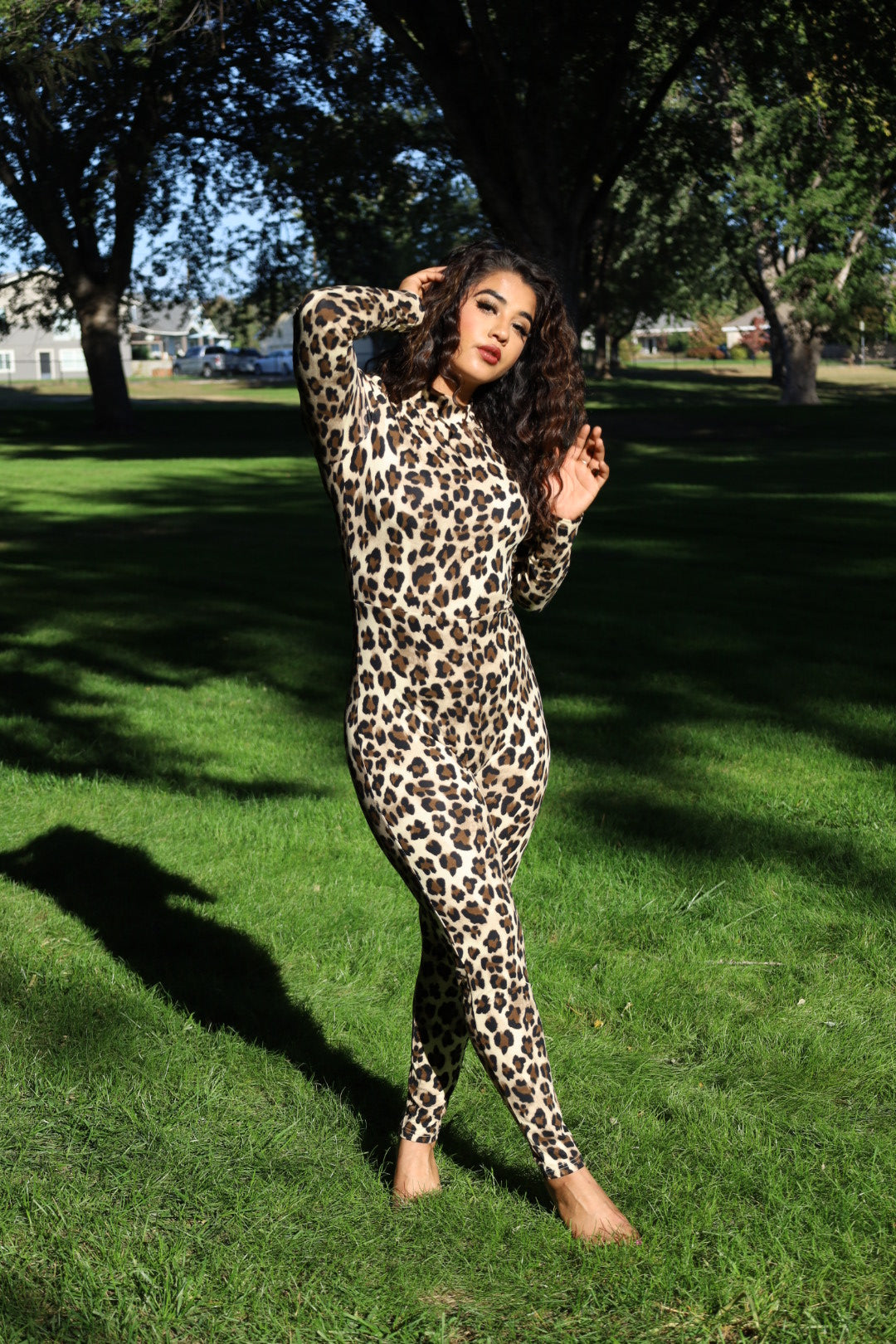 Leopard Print Jumpsuit