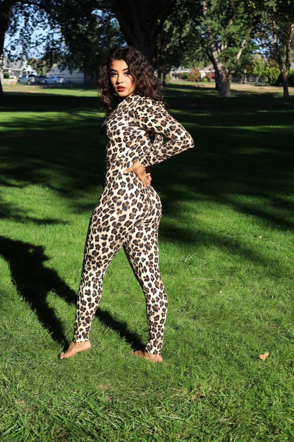 Leopard Print Jumpsuit