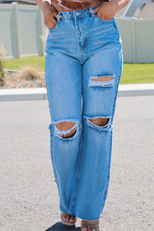 Felicity Sky Blue High Waist Jeans